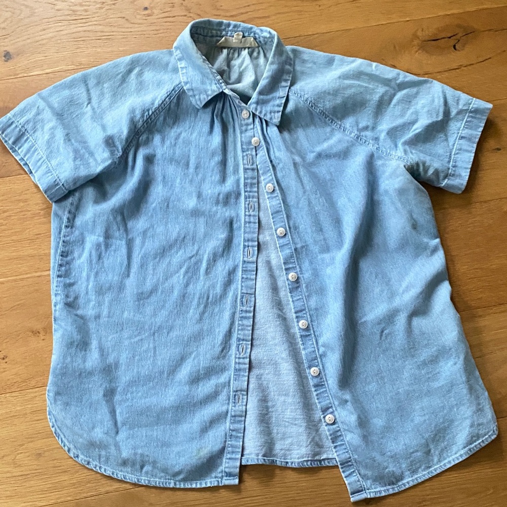 Madewell Women blue cotton Shirt